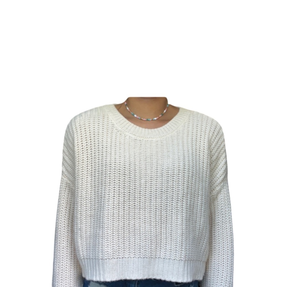 Cream Women’s L.A Hearts Knit Sweater Size Medium